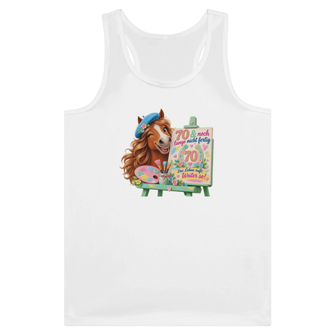 70 und noch lange nicht fertig – Tank-Top