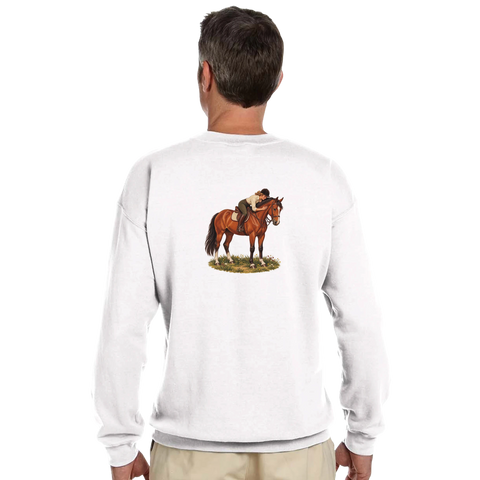 Danke, mein Pferd – Pullover mit Rückendruck