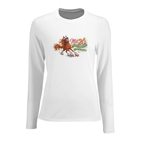 Mit 20 läuft's rund! – Damen-Langarmshirt