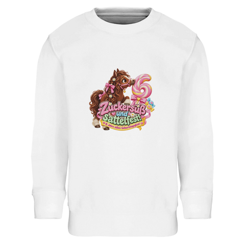 Zuckersüß und Sattelfest! (6 Jahre) – Kinder-Pullover