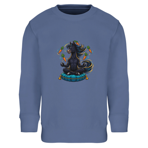 Meditierendes Yoga-Pferd – Kinder-Pullover