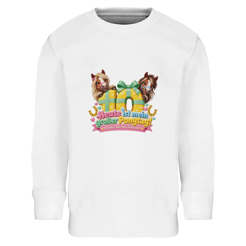 Heute ist mein großer Ponytag! (10 Jahre) – Kinder-Pullover