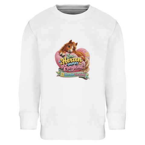Im Herzen immer Ponykind! (11 Jahre) – Kinder-Pullover