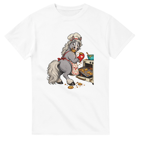 Backendes Pferd mit Keksen – T-Shirt