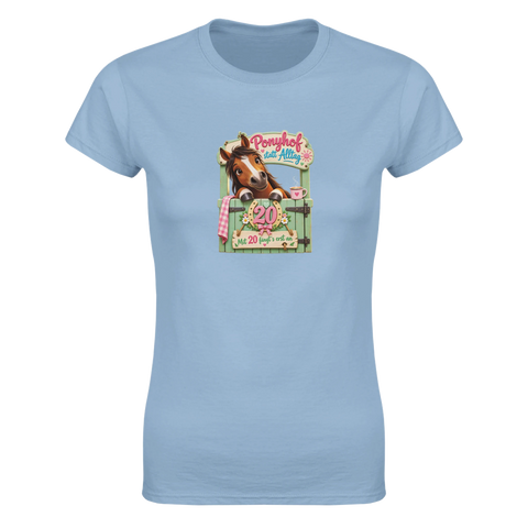 Ponyhof statt Alltag! – Damen-T-Shirt