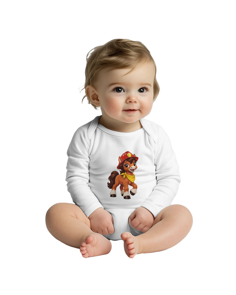 Feuerwehr-Fips – Baby-Strampler langarm