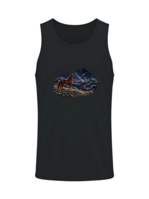 Fuchs unter Sternschnuppen – Herren-Tank-Top