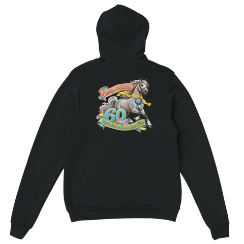 Sechzig mit Schwung – Hoodie mit Rückendruck