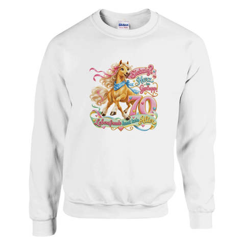 Siebzig? Herz im Galopp! – Pullover