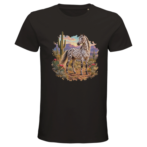 Appaloosa im Wüstental – Bio-T-Shirt Herren
