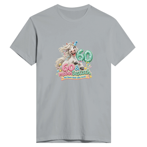 60 und mähntastisch – Herren-T-Shirt