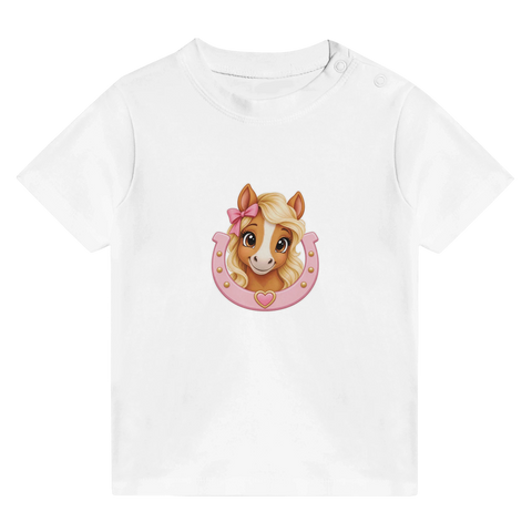 Hufeisen-Herzchen – Baby-T-Shirt