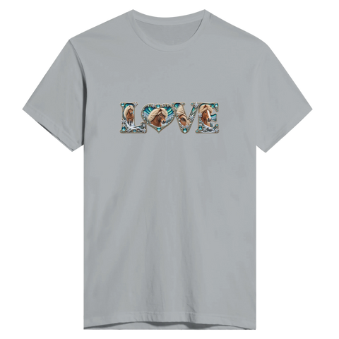 Love – Islandpferd im Nordlicht – Herren-T-Shirt