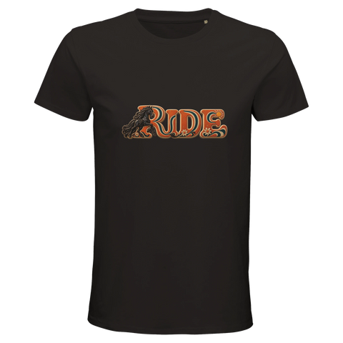 Ride – Friese im Retro-Orange – Bio-T-Shirt Herren