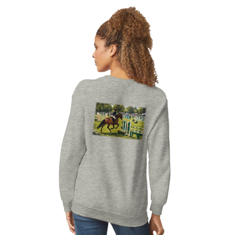 Zwischen den Sprüngen – Pullover mit Rückendruck