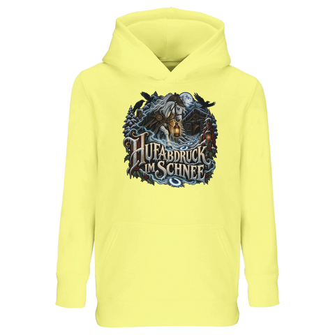 Hufabdruck im Schnee – Kinder-Hoodie