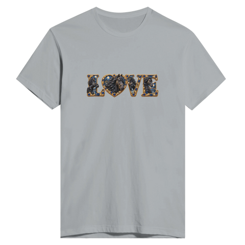 Love – Friese in Saphirblau – Herren-T-Shirt