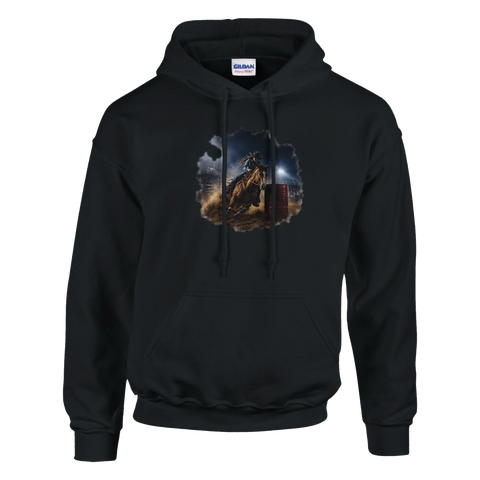 Barrel Racing bei Nacht – Hoodie