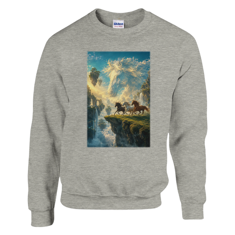 Schwebende Inseln über den Wolken – Pullover