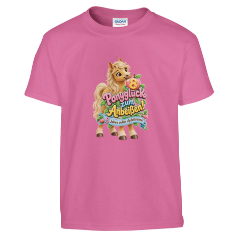 Ponyglück zum Anbeißen! (8 Jahre) – Kinder-T-Shirt