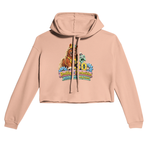 Dreißig mit Pferdestärken – Cropped Hoodie