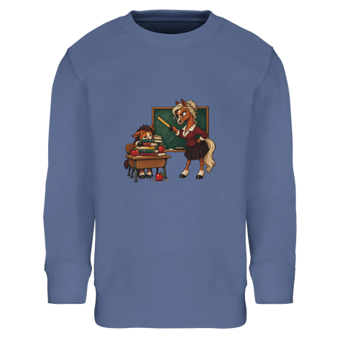 Lehrerin-Stute und Schüler – Kinder-Pullover