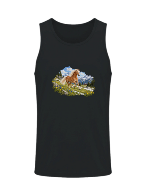 Haflinger auf der Frühlingsalm – Herren-Tank-Top
