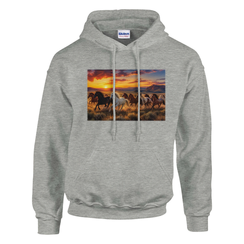 Herde im Abendrot – Hoodie