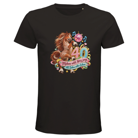 Mähne wild, Herz jung – Bio-T-Shirt Herren