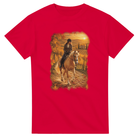 Reiterin im Weinberg – T-Shirt