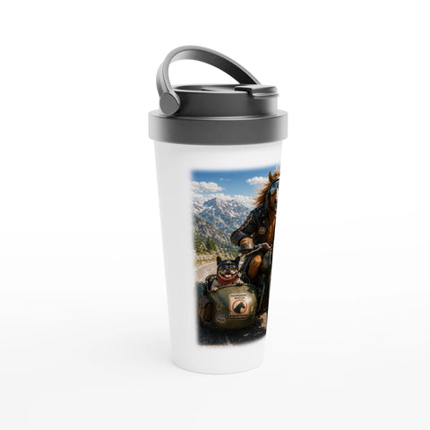 Ausritt mit Motor – Reisebecher