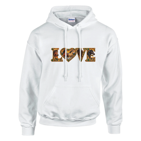 Love – Freiheit in Smaragd und Gold – Hoodie