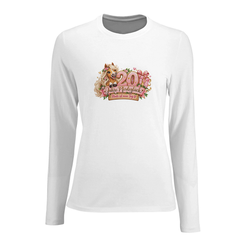 20 Jahre Pferdeglück – Damen-Langarmshirt