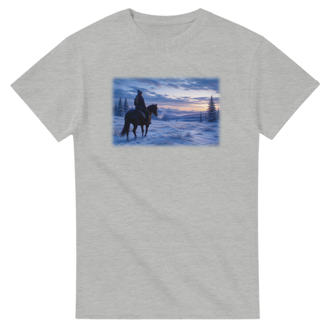 Winterritt durch den Schnee – T-Shirt