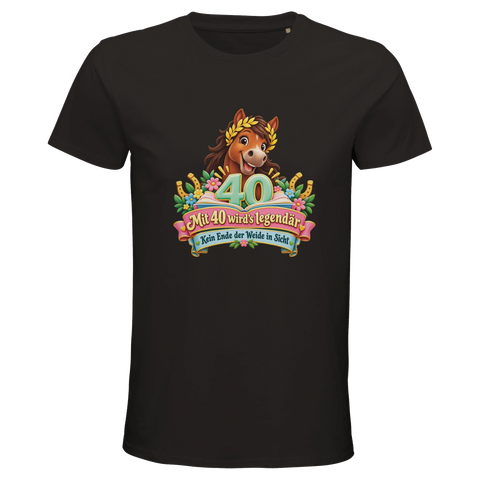 Mit 40 wird's legendär – Bio-T-Shirt Herren