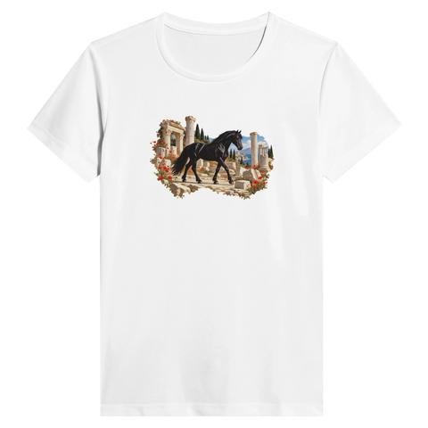 Rappe zwischen römischen Säulen – Performance-Shirt Damen