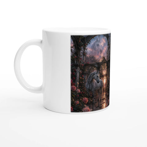 Rosengewächshaus nach dem Regen – Tasse