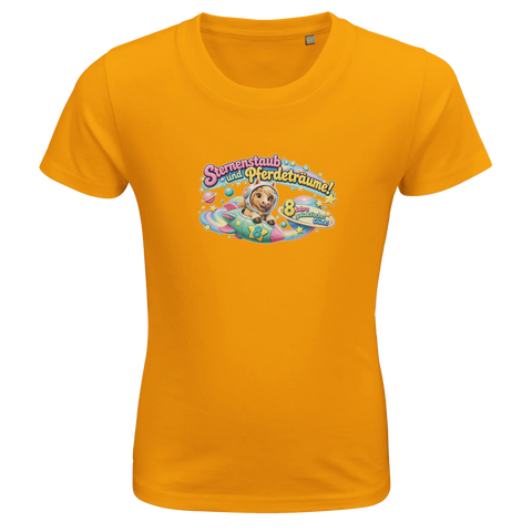 Sternenstaub und Pferdeträume! (8 Jahre) – Kinder-T-Shirt Bio