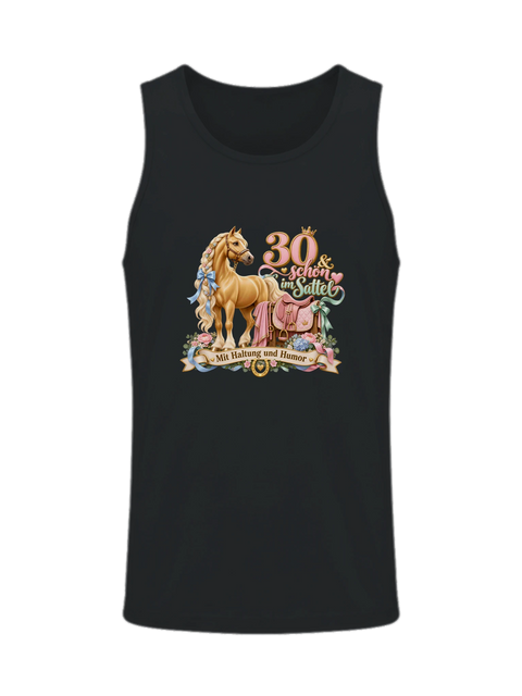 30 und schon im Sattel – Herren-Tank-Top