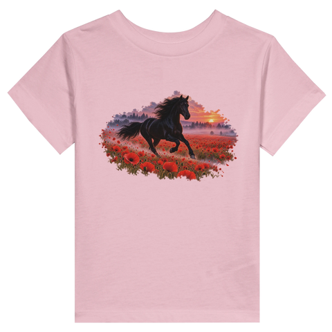 Rappe im Mohnfeld – Kleinkind-T-Shirt