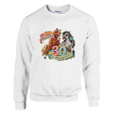 Mit 30 richtig auf Trab – Pullover