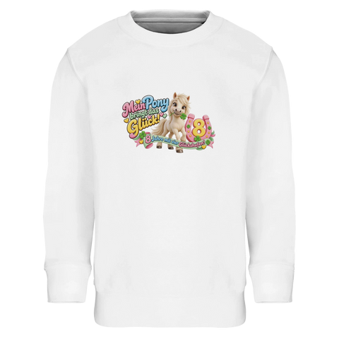 Mein Pony bringt das Glück! (8 Jahre) – Kinder-Pullover