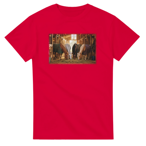 Fütterung in der Stallgasse – T-Shirt