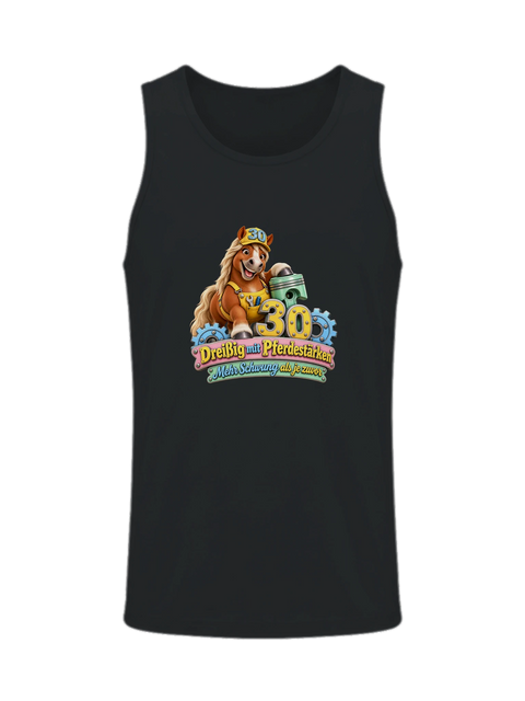 Dreißig mit Pferdestärken – Herren-Tank-Top
