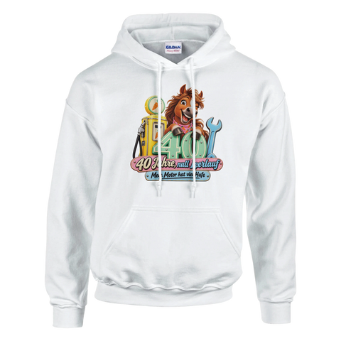 40 Jahre, null Leerlauf – Hoodie