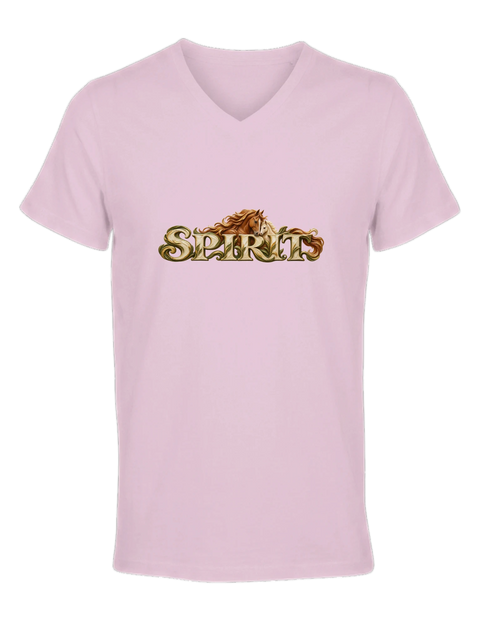 Spirit – Stute und Fohlen – Damen-T-Shirt V-Ausschnitt