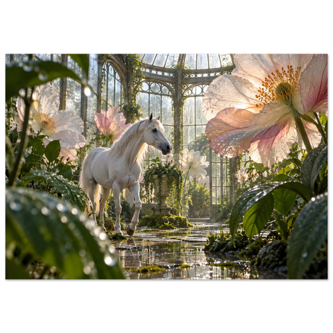 Schimmel im Glashaus der Riesenblüten – Kunstdruck 70×100 cm