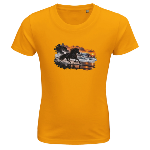 Rappe am Vulkanstrand – Kinder-T-Shirt Bio