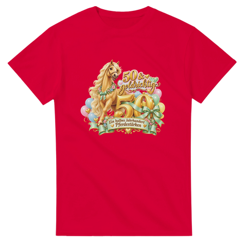 50 und goldrichtig – T-Shirt