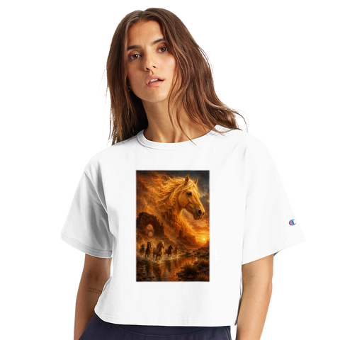 Canyonfluss der Mustangs – Crop-Top
